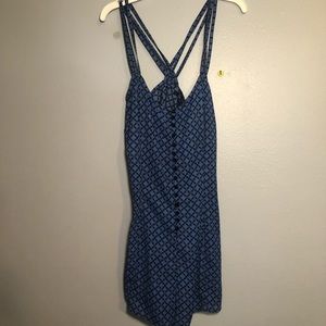 Blue Romper Forever 21 Medium